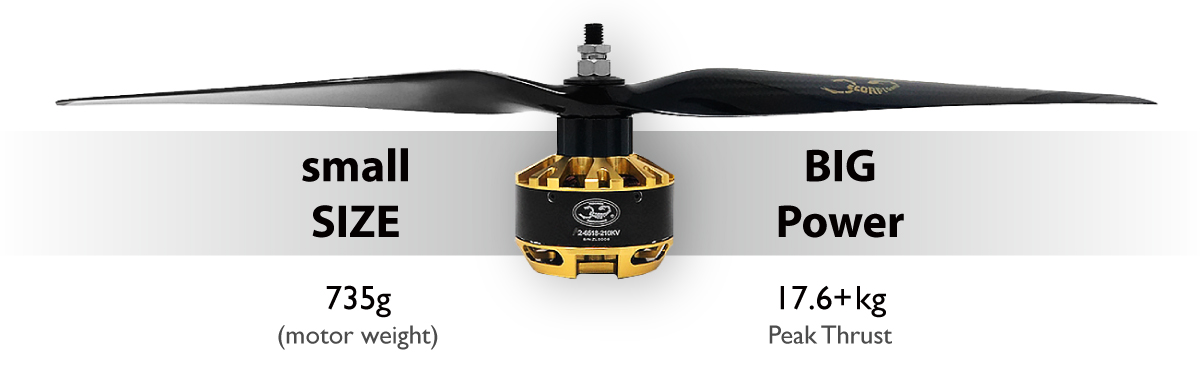 Scorpion A2-6518-210kv (40cc / 5500w / 12s) features